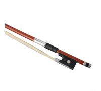 Violin Bow in 1/4 1/8 1/10 Size, Red Sandalwood with White Horsehair for Beginner Practice, Smooth Performance Accessory (1/4)