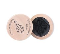 Violin Bows Hair Brush Rosin Spreader Portable Wood Round Violin Tail Comb Cleaning Tool for Old Rosin Wood Brush
