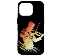 Violin Boy Graphic Retro Style Bluegrass Music Case for iPhone 16 Pro