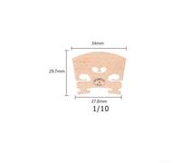 Violin Bridge, Full Size 4/4, 3/4, 1/2, 1/4, 1/8, 1/10, 1/16, Precisions-Cut Maple Wood, Adjustable Fit for String Tension Stability, Professional & Student Use(1/10 size)