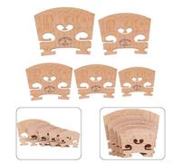 Violin Bridge Replacement Pack 10 Pieces for 4/4 3/4 1/2 1/4 1/8 Violins Natural Wood Construction for Acoustic Performance (1/8)