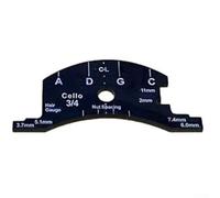 Violin Bridge Template for Luthier Repair Tools, Cello and Double Bass Bridge Gauge, String Height Measurement Tool, Fingerboard Scraper for Violin, Full(Cello 3/4)