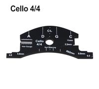 Violin Bridge Template for Violin, Cello and Double Bass | Multifunctional Luthier Tool for Measuring String Height and Chord Distance | Repair and Setup Aid, Full Size 4/4 3/4 1/2 Models Compatible