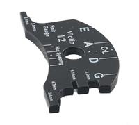 Violin Bridge Template for Violin Cello Double Bass 4/4 3/4 1/2 Size, Multifunctional Luthier Repair Tool with String Height and W(VIOLIN 1/2)