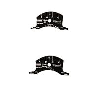 Violin Bridge Template Repair Tool 4/4 Violin & Viola Multifunctional - Accurate Measurement and Intuitive Understanding - Plastic Material - for Violinists and Instrument