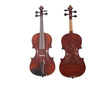 Violin Carved Figure Double Inlaid Handmade Pattern Violin 4/4
