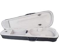 Violin Case 3/4 Size Professional Triangle Violin Hard Shell Canvas Foam Lightweight, Pressure Resistant, Waterproof, Moisture-Proof Portable Violin Case with Strap,Black,Silver,Yellow