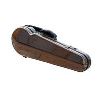 Violin Case 4/4 Size Lightweight Hybrid Carbon Fiber with Password Lock Sheet Music Bag Violin Case(Dark Gold)