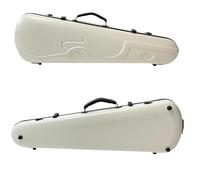 Violin case 4/4 Violin Hard Case Frosted Fiddler Backpack Composite Carbon Fiber Box Triangle With Double Shoulder(Beige)