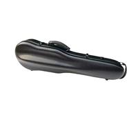 Violin Case 4/4 Violin Hard Case Frosted Fiddler Backpack Composite Carbon Fiber Box Triangle With Double Shoulder(Black 1)