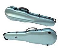 Violin case 4/4 Violin Hard Case Frosted Fiddler Backpack Composite Carbon Fiber Box Triangle With Double Shoulder(Light blue)