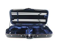 Violin Case Blue Lining Strong Sturdy 4/4 Full Size Wooden Double Violin Case With Hygrometer