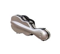 Violin Case Carbon Fiber 4/4 Size Box Gourd Shape Multicolor Available With Sheet Music Bag Code Lock For Outdoor Performances(Silver Grey)