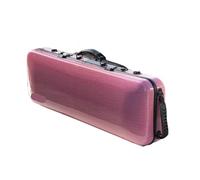 Violin Case Carbon Fiber 4/4 Size Multicolor Available With Sheet Music Bag Code Lock Waterproof Lightweight(Pink)