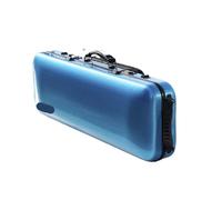 Violin Case Carbon Fiber 4/4 Size Multicolor Available With Sheet Music Bag Code Lock Waterproof Lightweight(Blue)