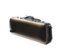 Violin Case Carbon Fiber 4/4 Size Multicolor Available With Sheet Music Bag Code Lock Waterproof Lightweight(Dark Gold)