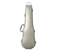 Violin Case Violin Case 4/4-3/4 Size Adjustable Composite PC Material Sturdy Durable Lightweight with Key Lock(Champagne Gold)