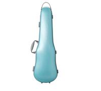 Violin Case Violin Case 4/4-3/4 Size Adjustable Composite PC Material Sturdy Durable Lightweight with Key Lock(Blue)