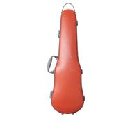 Violin Case Violin Case 4/4-3/4 Size Adjustable Composite PC Material Sturdy Durable Lightweight with Key Lock(Orange)