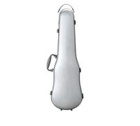 Violin Case Violin Case 4/4-3/4 Size Adjustable Composite PC Material Sturdy Durable Lightweight with Key Lock(Silver)