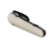 Violin Case Violin Case 4/4 Size Lightweight Hybrid Carbon Fiber with Password Lock Sheet Music Bag(White Stripes)