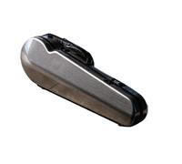 Violin Case Violin Case 4/4 Size Lightweight Hybrid Carbon Fiber with Password Lock Sheet Music Bag(Silver Gray)