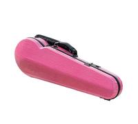 Violin Case Violin Case 4/4 Size Lightweight Hybrid Carbon Fiber with Password Lock Sheet Music Bag(Pink)