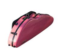 Violin Case Violin Case 4/4 Size Multicolors Available Widened Triangular Hybrid Carbon Fiber with Code Lock Sheet Music Bag(Pink)