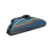 Violin Case Violin Case 4/4 Size Multicolors Available Widened Triangular Hybrid Carbon Fiber with Code Lock Sheet Music Bag(Rainbow)