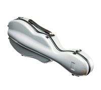 Violin Case Violin Case Carbon Fiber 4/4 Size Gourd Shape Multicolor Available with Double Shoulder Straps Waterproof Lightweight For Musical Instruments(White Stripes)
