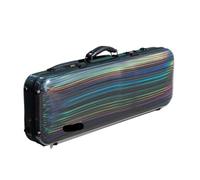 Violin Case Violin Case Carbon Fiber 4/4 Size Multicolor Available With Sheet Music Bag Code Lock Waterproof Lightweight For Musical Instruments(Rainbow)