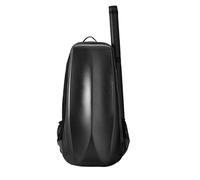Violin case Violin Case Composite PC Front Hard Travel Bag Double Layer Space with Removable Bow Tube 4/4-3/4 Size(Black)