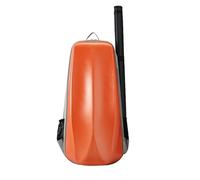 Violin Case Violin Case Composite PC Front Hard Travel Bag Double Layer Space with Removable Bow Tube 4/4-3/4 Size(Orange)