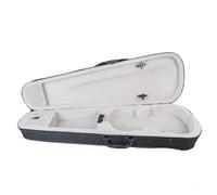 Violin Case Violin Case Professional Triangular Shape Violin Hard Case -Silver Inside Violin Parts For Violin Protection(Black silver 44 Siz)