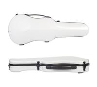 Violin Case Violin Fiberglass Case 4/4 Full Size Carbon Fiber Box Strong Light Extremely Shock And Pressure Resistant(Carbon fiber-White)