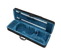 Violin Case Waterproof, Abrasion-Resistant 78 * 26 * 12.5cm Violin Box with Cover Cloth, Bow Clips, 2 Shoulder Straps, Bidirectional Zippers, Oxford Cloth Shell Violin Case for the 4/4 Violins