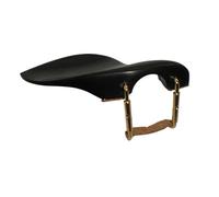 Violin Chin Rest 1 PC Violin Chin Rest 4/4 with Gold Color Clamp with Soft Wood Attached Ebony Rose Boxwood Jujube Wenge(Color 4)