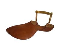 Violin Chin Rest 1 PC Violin Chin Rest 4/4 with Gold Color Clamp with Soft Wood Attached Ebony Rose Boxwood Jujube Wenge(Color 1)