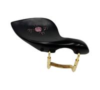 Violin Chin Rest 1PC Violin Chin Rest 4/4 with Clamp Installed in Different Wood，for 4/4-1/8 Chinrest with Standard Stand(Ebony wood 8)