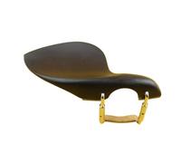 Violin Chin Rest 5 Pcs Ebony Violin Chin Rest 4/4-1/4 Size Part Accessories Chinrest with Standard Stand Shoulder Pad(3-4 size)