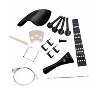 Violin Chin Rest Violin Part Kit 3/4 4/4 Ebony Tailpiece Peg Endpin Chin Rest Fiddler Fingerboard Sticker Bridge Sound Post(1-8)