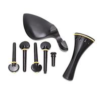Violin Chin Rest, Waterproof Violin End Button Violin Accessories Replacement Violin Tailpiece Ebony Material for Professional for Beginner