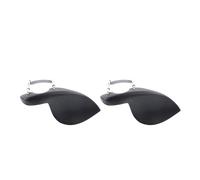 Violin Chinrest Jujube Wood Fiddle Chin Support Professional Violin Pad Stand Replacement Adult for 3/4 4/4 Musical Instruments Accessories(Black 2 PCS)
