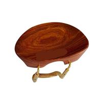 Violin Chinrest Left Hand Violin Chinrest/Chin Rest with Holder Clamp Bracket Cork Lefty 4/4size Ebony Rosewood Replacements(Color 5)