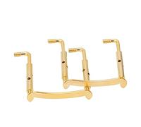 Violin Chinrest Screws, Metal Clamp Fittings, 2PCS for 4/4 Violin, Golden - Rustproof Durable, Easy Installation, Ideal for Stringed Instrument Parts