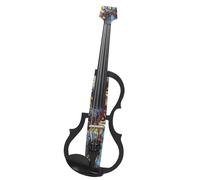 Violin Colorful 4/4 Electro Acoustic Violin Silent Electroacoustic Violin Fiddle Beginner Set(Violin Set)