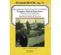 Violin Concerto in E Minor: With Analytical Studies and Exercises by Otakar Sevcik, Op. 21 Violin and Piano Critical Violin Part