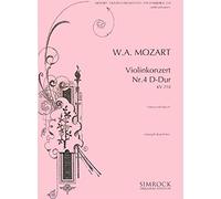 Violin Concerto No. 4 D Major: K 218. violin and orchestra. Réduction pour piano avec partie soliste.