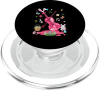 Violin Easter Pink Color Costume Instrument Hunting Eggs PopSockets PopGrip for MagSafe