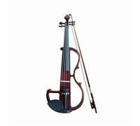 Violin Electric Violin 4/4 3/4 1/2 Sparkle Beginners Stringed Instrument Professional Electric Violin Performance With Box (Color : Burgundy 4/4)